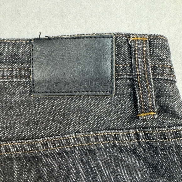 Structure Jeans Mens Size 32X30 Gray Black Slim Straight Leg - Picture 13 of 13